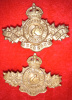 MM122 - 33rd Huron Regiment Collar Badge Pair